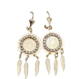 Earrings laminated gold